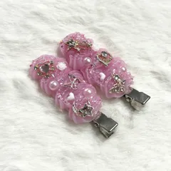 【No.127】前髪クリップ ホイップデコ ピンク