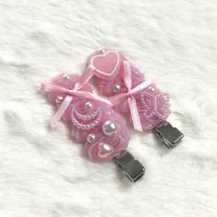 【No.126】前髪クリップ ホイップデコ ピンク
