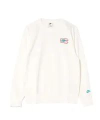 [ナイキ] セットアップ対応 クラブ フレンチテリー クルーネック スウェットシャツ トレーナー 長袖 FT ボルト L/S クルー FZ0765-133 セイル/ダスティーカクタス、オフホワイト  [133：セイル/ダスティーカクタス、オフホワイト] [S]