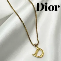 Christian Dior ロゴ ネックレス クリスチャンディオール　CD刻印