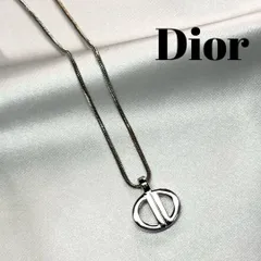 Christian Dior クリスチャンディオール ネックレス　ロゴ　シルバー
