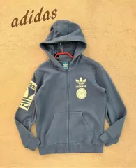 adidas アディダス ヴィンテージ　ジップスウェットパーカーL