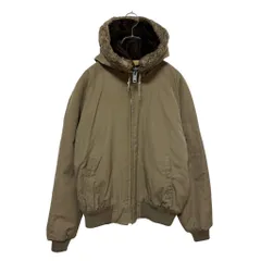 【JCPenney】 70～80s 黒タグ ショート丈 フードファー 中綿キルティングライナージャケット S-3480