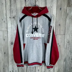 OLD CONVERSE 90s コンバース 両面プリント スウェット スエット パーカー メンズ L サイズ