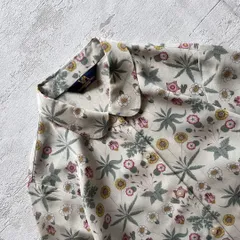 V&A ミュージアムコラボ 花柄シャツ 長袖ブラウス レトロ上品 M1