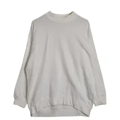 ユニクロ クリーム オーバーサイズ スウェット / ボックスフィット Tシャツ M コットン ブレンド