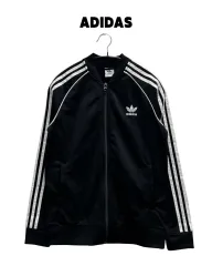 アディダス キッズ/ウィメンズ スーパースター トラックジャージ ジャージ ブラック