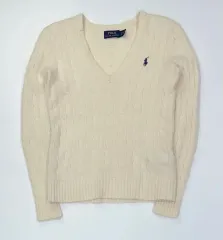 ポロ アイボリー ニット