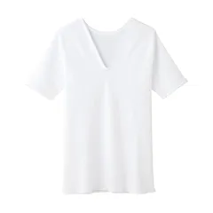 [グンゼ] インナー 快適工房 婦人V型五分袖スリーマー 綿100% 日本製 KQ5048 レディース ホワイト L 0