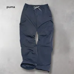 プーマ PUMA 裏トリコット ストレッチ ウーブンパンツ カーゴパンツ ナイロンパンツ ウエストゴム カジュアル トレーニング スポーツ アウトドア ウォーキング グレー L