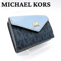 MICHAEL KORS マイケルコース レザー×PVC 三つ折り財布レディース