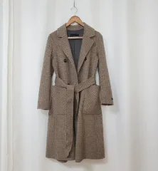 VISITINNEWYORK ハンドメイド ローツェ チェック ウールコート55