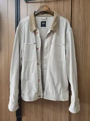 ザラ コーデュロイ カラ ポイント デニム ジャケット 105