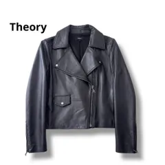 美品♡Theory ライダースジャケット 羊革　S Theory - 新品 22AW theory 羊革ライダースジャケット ダークベージュ