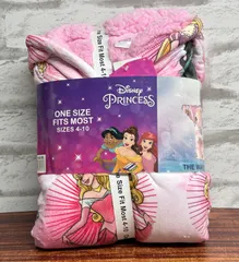 ◾️ディズニープリンセス キッズ ふわふわ ボアパーカー 着る毛布 ルームウェア 4-10歳用【1536795】