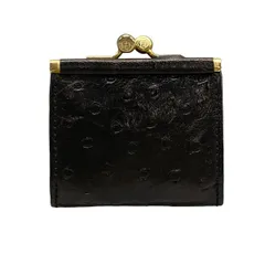 FENDI(フェンディ) コインケース - 30900 黒×ゴールド がま口 レザー