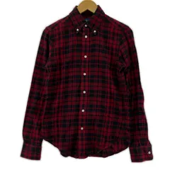 Ralph Lauren  ラルフローレン  チェック ワンポイント刺繡長袖シャツ sizeXS TP/レッド×ブラック