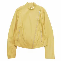 美品 18SS ジョセフ JOSEPH ラムレザー ダブル ライダース ジャケット バイカー シープスキン 羊革 ジップアップ ブルゾン ジャンパー 上着 アウター 36 キャメル ベージュ レディースのサムネイル
