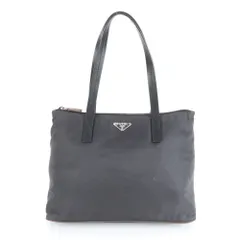 美品 プラダ テスート ナイロン レザー トート バッグ ショルダー ビジネス 通勤 ブラック 黒 本革 メンズ レディース RWM CZ6-8【中古】