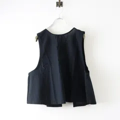 サマンサモスモス Samansa Mos2 SM2 後ろリボン前後着ベスト F‖ブラック ジレ トップス ノースリーブ【2400014678451】