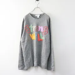 美品 24AW コムデギャルソンシャツ COMME des GARCONS SHIRT Embroidered KNIT エンブロイダリーニット L＼グレー メンズ【2400014657852】のサムネイル