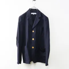 コムデギャルソンシャツ COMME des GARCONS SHIRT ウールギャバジン3Bジャケット M＼ネイビー ウッドボタン メンズ【2400014657975】のサムネイル