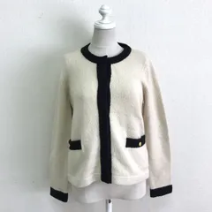 ラトータリテ 20AW ブークレーバイカラーカーディガン ジャケット風 スナップボタン コンパクトシルエット ショート丈 ベージュ FREE