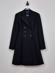 ラルフローレン レディース ブラック ダブル ボタン Classic コート