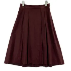 UNTITLED  アンタイトル   Aライン タックスカート size2/ボルドー