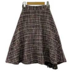 31 Sons de mode トランテアン ソン ドゥ モード ツイード フレアスカート size36/ピンク×ブラック×ホワイト