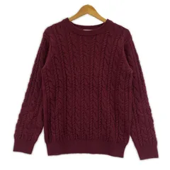 BEAUTY&YOUTH UNITED ARROWS ビューティーアンドユースユナイテッドアローズ ケーブルニット sizeS/ワインレッド