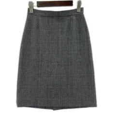 INDIVI インディヴィ グレンチェックスカート size36/グレー系