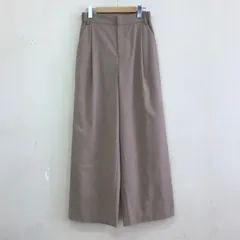 BEAUTY&YOUTH ハイウエストタックワイドパンツ サイドゴム スラックス ベージュ L