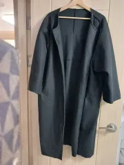 オーバーサイズ ロング コート ブラック