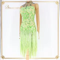 チャコット　社交ダンス　パーティードレス 値下げ☆【掲載依頼】中古・社交ダンス・ラテンドレス【L-722