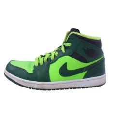 NIKE AIR JORDAN ナイキ ジョーダン 554724-330 Air Jordan 1 Mid Gorge Green AJ1 エアジョーダン1 ミッド ハイカットスニーカー グリーン系 26cm【中古】