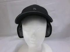 帽子　耳当て付き　防寒キャップ　メンズ   アーノルドパーマー　ARNOLD PALMER　キャップ　あたたかい　吸汗速乾　アウトドア　作業　カジュアル　ブラック　58㎝