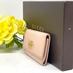 グッチ キーケース 鍵 6連 GGマーモント ピンク FY26