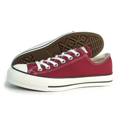 【新品】23.0～25.0cm コンバース CONVERSE スニーカー メンズ レディース ローカット キャンバス オールスター J OX バーガンディ CANVAS ALL STAR J OX  日本製