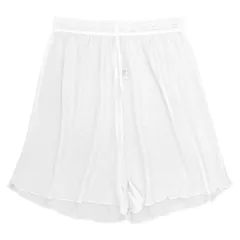 シルク 100％ ペチコート オーバーパンツ ショート丈 インナーパンツ 吸湿性 保湿性 さらさら ゆったり 肌に優しい 吸汗 保温性 ストレッチ 伸縮性 黒 白 rs-046