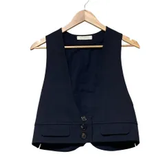 美品 Chloe クロエ ジレ ベスト サイズ36 ネイビー レディース 古着 中古 USEDのサムネイル