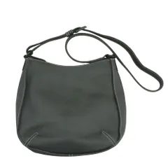 美品 Kitamura キタムラ レザー ショルダーバッグ ネイビー レディース 古着 中古 USED