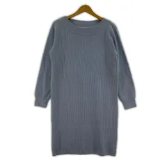 KUMIKYOKU 組曲 ボートネック ニットワンピース size2/ライトブルー
