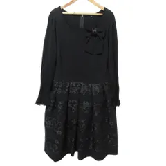 美品☆TO BE CHIC トゥビーシック Aライン ビジュー 大きいサイズ 黒 TO BE CHIC - トゥービーシック ニット カーディガン II ビーズ