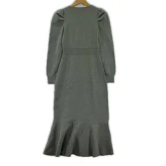 SAISON DE PAPILLON セゾン・ド・パピヨン タグ付き ニットワンピース sizeL/グレー