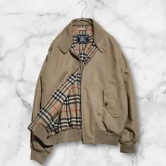 バーバリー ハリントンジャケット ブルゾン ウール ノバチェック 美品 Burberrys ハリントンジャケット L ノバチェック ウール100