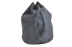 PRADA プラダ ヴィンテージ ナイロン レザー 巾着型 ポーチ 財布 ブルー 4223N