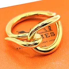 美品 エルメス HERMES ジャンボ スカーフリング GP ゴールド【レディース】【中古】【送料無料】