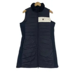 FILA GOLF フィラゴルフ ロングダウンベスト sizeM/ブラック