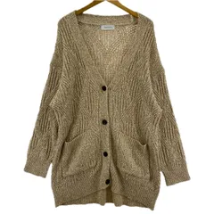 Simplicite シンプリシテェ ビッグ ニットカーディガン size表記なし/ベージュ